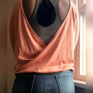 Onzie Peach open back long sleeve basic